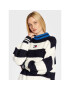 Tommy Jeans Pulover Blockstripe DW0DW14275 Bleumarin Oversize - Pled.ro