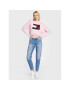 Tommy Jeans Pulover Center Flag DW0DW14261 Roz Boxy Fit - Pled.ro