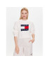 Tommy Jeans Pulover DW0DW14261 Alb Regular Fit - Pled.ro