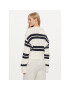 Tommy Jeans Pulover DW0DW17321 Écru Boxy Fit - Pled.ro