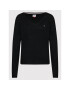 Tommy Jeans Pulover Essential DW0DW10996 Negru Relaxed Fit - Pled.ro