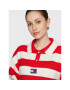 Tommy Jeans Pulover Stripe Badge DW0DW14956 Roșu Regular Fit - Pled.ro