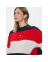 Tommy Jeans Pulover Tjw Colorblock Sweater DW0DW17495 Bleumarin Regular Fit - Pled.ro