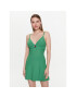 Tommy Jeans Rochie de zi DW0DW15360 Verde Regular Fit - Pled.ro