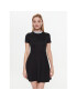 Tommy Jeans Rochie de zi Logo DW0DW15755 Negru Regular Fit - Pled.ro