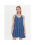 Tommy Jeans Rochie de zi Trered Chambray DW0DW15185 Albastru Relaxed Fit - Pled.ro