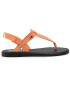 Tommy Jeans Sandale Color Block Basic Thong Sandal EN0EN00908 Portocaliu - Pled.ro