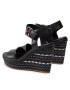 Tommy Jeans Sandale Colored Laces High Wedge EN0EN01439 Negru - Pled.ro