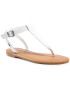 Tommy Jeans Sandale Essential Toe Post Flat Sandal EN0EN01316 Alb - Pled.ro