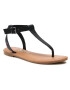 Tommy Jeans Sandale Essential Toe Post Flat Sandal EN0EN01316 Negru - Pled.ro