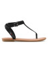 Tommy Jeans Sandale Essential Toe Post Flat Sandal EN0EN01316 Negru - Pled.ro