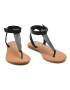 Tommy Jeans Sandale Essential Toe Post Flat Sandal EN0EN01316 Negru - Pled.ro