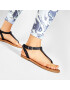 Tommy Jeans Sandale Essential Toe Post Flat Sandal EN0EN01316 Negru - Pled.ro