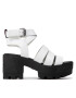 Tommy Jeans Sandale Heeled leather Sandal EN0EN01803 Alb - Pled.ro