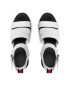 Tommy Jeans Sandale Heeled leather Sandal EN0EN01803 Alb - Pled.ro