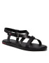 Tommy Jeans Sandale Leather Sandal EN0EN01809 Negru - Pled.ro