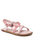 Tommy Jeans Sandale Leather Sandal EN0EN01809 Roz - Pled.ro