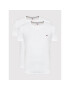 Tommy Jeans Set 2 tricouri DM0DM15381 Alb Slim Fit - Pled.ro