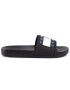 Tommy Jeans Șlapi Flag Pool Slide EM0EM00284 Negru - Pled.ro