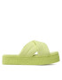 Tommy Jeans Șlapi Fltfrm Sandal EN0EN02116 Verde - Pled.ro