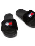 Tommy Jeans Șlapi Tjw Fur Pool Slide EN0EN02410 Negru - Pled.ro