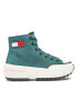 Tommy Jeans Sneakers Nubuck Mid Run Cleat EN0EN01982 Verde - Pled.ro