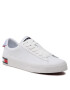 Tommy Jeans Sneakers Vulcanized Leather EN0EN02030 Alb - Pled.ro