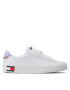 Tommy Jeans Sneakers Vulcanized Leather EN0EN02030 Alb - Pled.ro