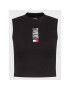 Tommy Jeans Top DW0DW14377 Negru Slim Fit - Pled.ro