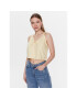 Tommy Jeans Top DW0DW15200 Galben Regular Fit - Pled.ro