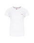 Tommy Jeans Tricou C Neck DW0DW09198 Alb Regular Fit - Pled.ro