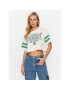 Tommy Jeans Tricou College DW0DW16150 Alb Oversize - Pled.ro