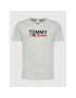 Tommy Jeans Tricou Corp Logo DM0DM15379 Gri Regular Fit - Pled.ro