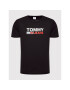 Tommy Jeans Tricou Corp Logo DM0DM15379 Negru Regular Fit - Pled.ro