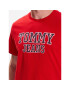 Tommy Jeans Tricou Essential DM0DM16405 Roșu Regular Fit - Pled.ro