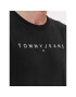 Tommy Jeans Tricou Linear Logo DM0DM17993 Negru Regular Fit - Pled.ro