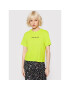 Tommy Jeans Tricou Linear Logo DW0DW10057 Verde Cropped Fit - Pled.ro