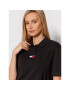 Tommy Jeans Tricou polo Center Badge DW0DW10347 Negru Relaxed Fit - Pled.ro