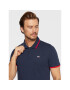 Tommy Jeans Tricou polo Flag DM0DM15076 Bleumarin Regular Fit - Pled.ro