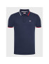 Tommy Jeans Tricou polo Flag DM0DM15076 Bleumarin Regular Fit - Pled.ro