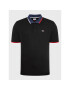 Tommy Jeans Tricou polo Flag DM0DM15076 Negru Regular Fit - Pled.ro