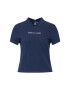 Tommy Jeans Tricou polo Linear Logo DW0DW09909 Bleumarin Regular Fit - Pled.ro