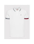 Tommy Jeans Tricou polo Tjm Reg Flag DM0DM12963 Alb Regular Fit - Pled.ro