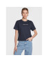 Tommy Jeans Tricou Serif Linear DW0DW15049 Bleumarin Regular Fit - Pled.ro