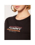 Tommy Jeans Tricou Sleeve Detail Logo Tee DW0DW08035 Negru Regular Fit - Pled.ro