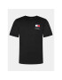 Tommy Jeans Tricou Tjm Slim Essential Flag Tee Ext DM0DM18263 Negru Slim Fit - Pled.ro