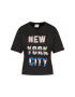 Tommy Jeans Tricou Tjw Bxy Crop New York City DW0DW09815 Negru Regular Fit - Pled.ro