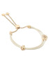 Tory Burch Brățară Kira Pave Slider Bracelet 85672 Bej - Pled.ro