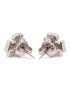 Tory Burch Cercei Crystal Logo Stud Earring 53423 Argintiu - Pled.ro