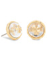 Tory Burch Cercel Roxanne Circle-Stud Earring 77311 Auriu - Pled.ro